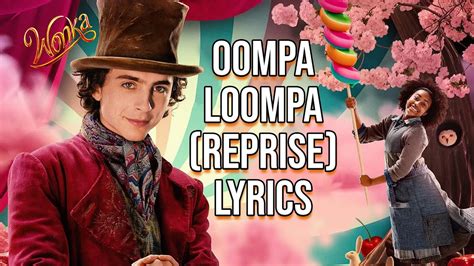 Oompa Loompa Songs Lyrics by Willy Wonka